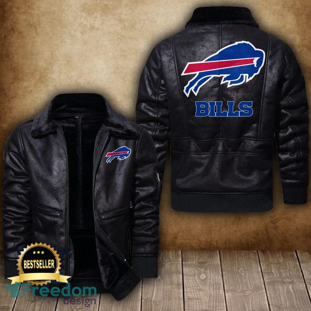 NFL Buffalo Bills Fans Style 9 Logo Black And Brown Leather Jacket Men And  Women - Freedomdesign