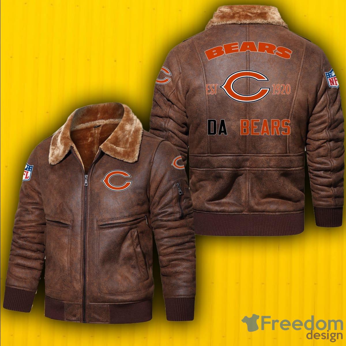 NFL Chicago Bears leather jacket.