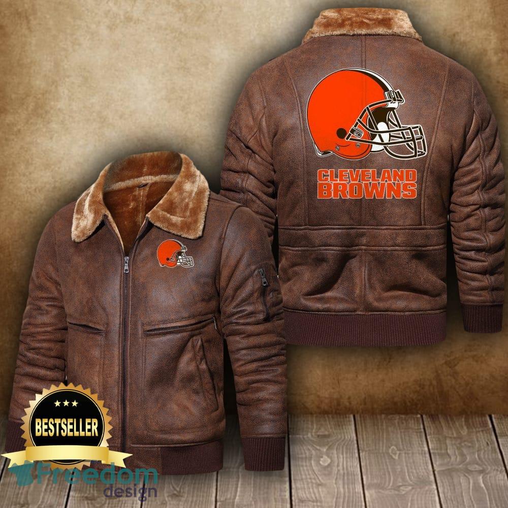 Cleveland Browns Fleece & Sherpa Dog Coat 