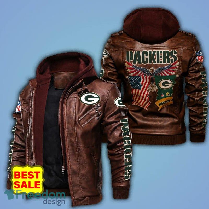 NFL Green Bay Packers 2D Leather Jacket Hat Gift For Men And Women -  Freedomdesign