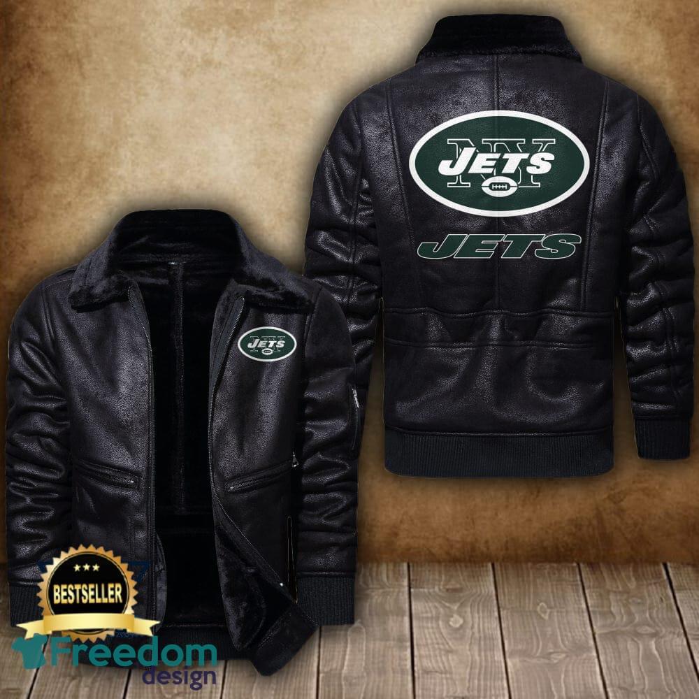 NFL New York Jets Football Leather Jacket - Maker of Jacket