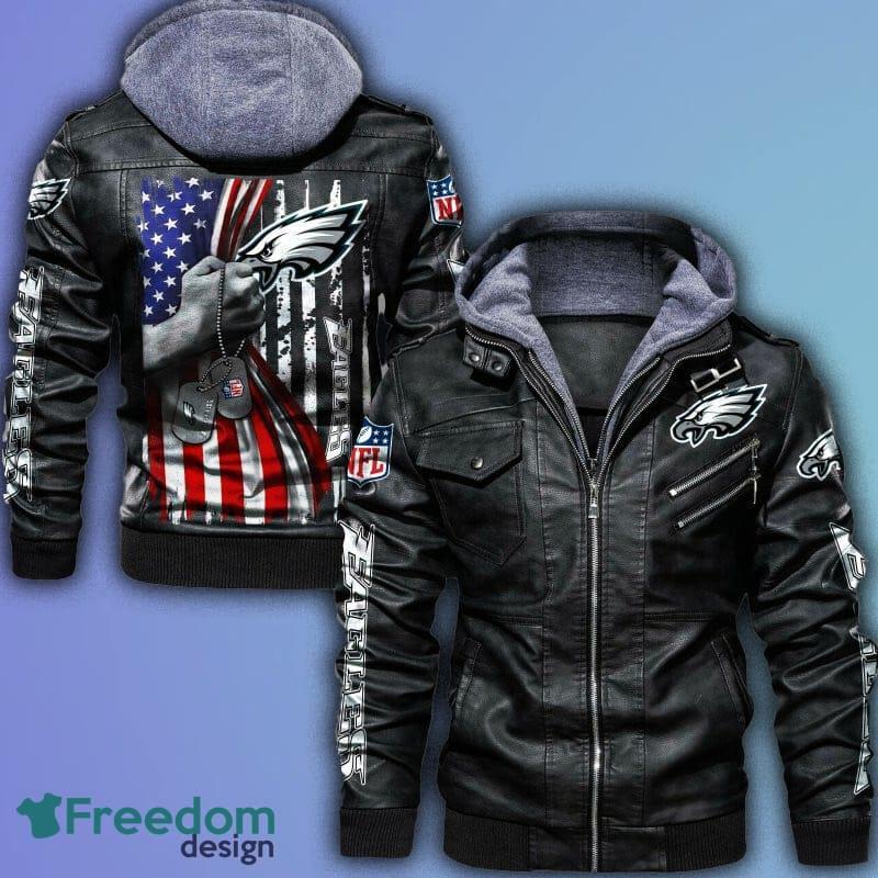 philadelphia eagles leather jacket