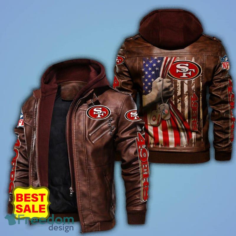 Seattle Seahawks NFL Fans Brown Black Leather Jacket - Freedomdesign