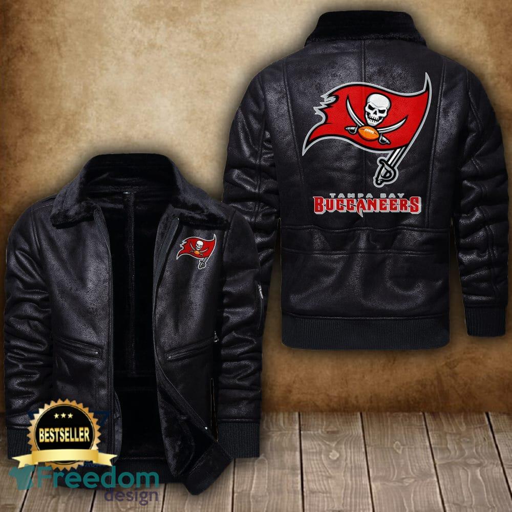 Tampa Bay Buccaneers Logo NFL Leather Jacket For Men And Women -  Freedomdesign