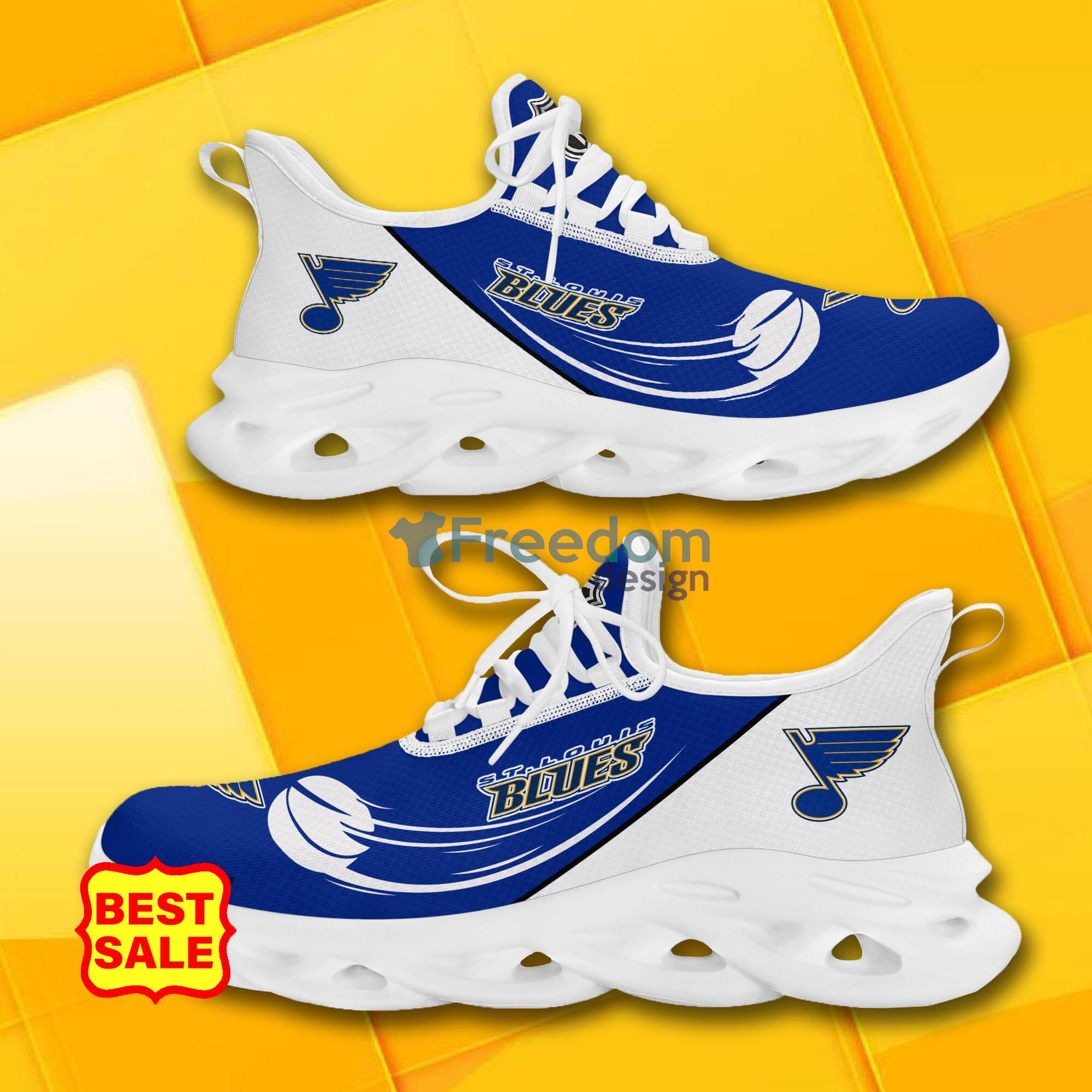 St Louis Blues Custom Name Personalized Max Soul Sneaker Running Sport Shoes  Men And Women Gift