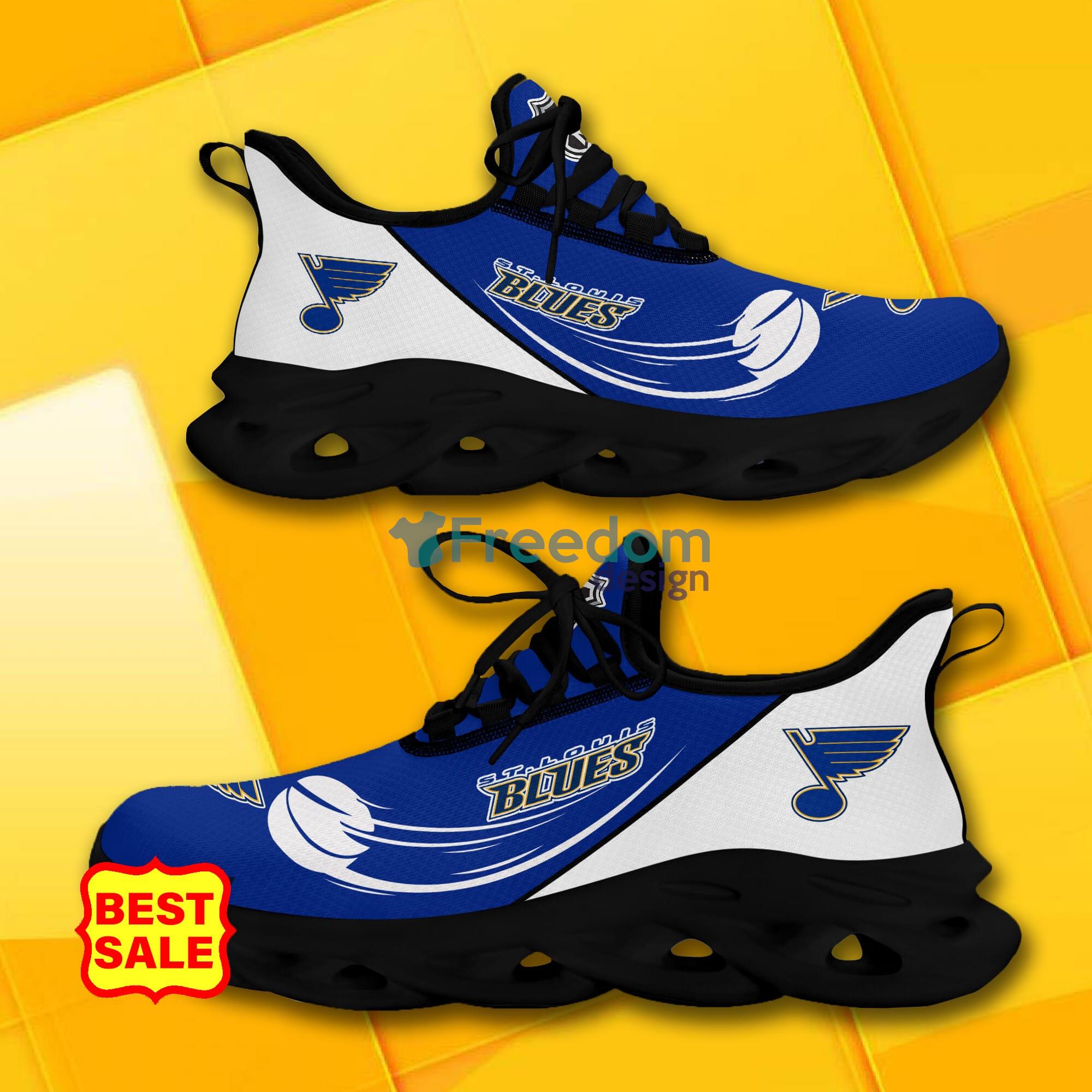 St Louis Blues Custom Name Personalized Max Soul Sneaker Running Sport  Shoes Men And Women Gift