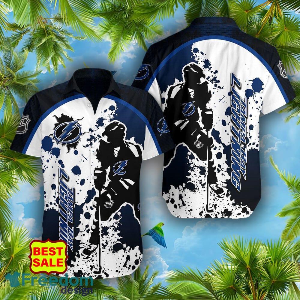 Tampa Bay Lightning Big Logo Hawaiian Shirt