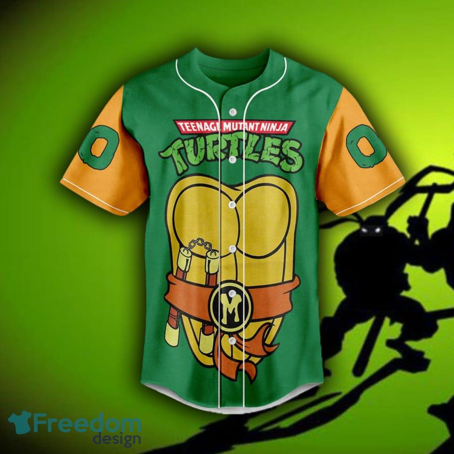 Ninja Turtles Leo Teenage Mutant Baseball Jersey Shirt Custom