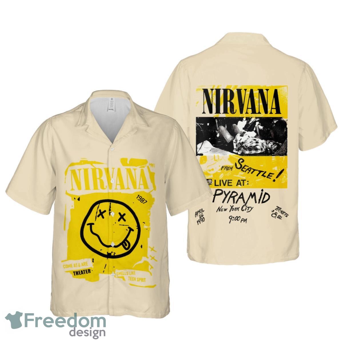 Nirvana Merch Art From Seattle Live At PyramidHawaiian Shirt Special Gift For Men And Women Product Photo 1