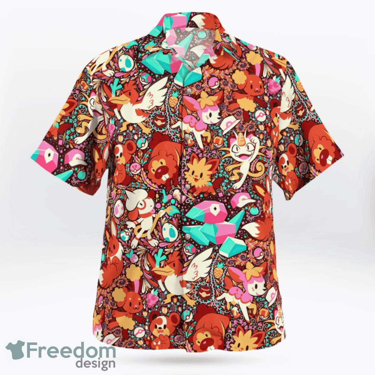 Normal SyStar Trekem Pokemon Hawaiian Shirt And Short For Fans Product Photo 2