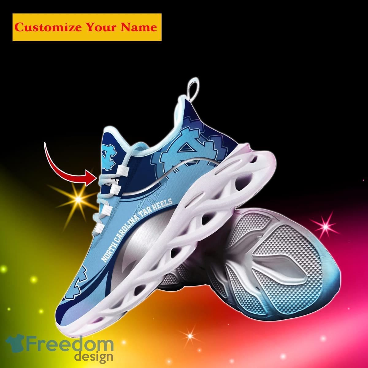 North Carolina Tar Heels NCAA2 Custom Name Max Soul Shoes Unique Gift For Men Women Fans Product Photo 2