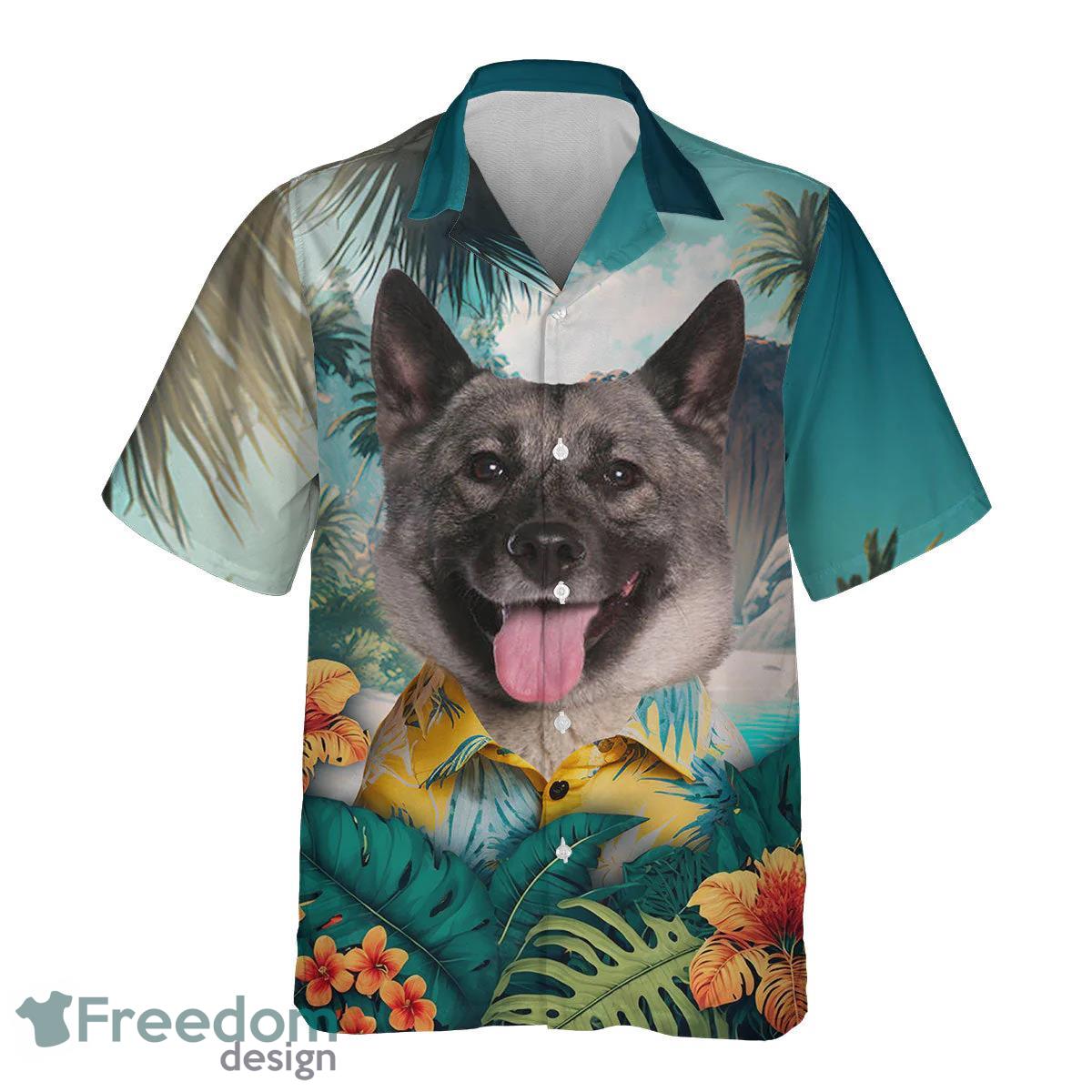 Norwegian Elkhound All Printed 3D Hawaiian Shirt For Men Women Product Photo 2