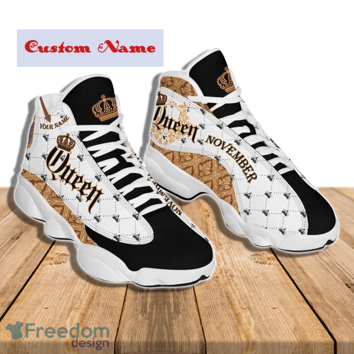 November Queen Air Jordan 13 Custom Name Sneakers Best Gift For Men And Women Product Photo 1