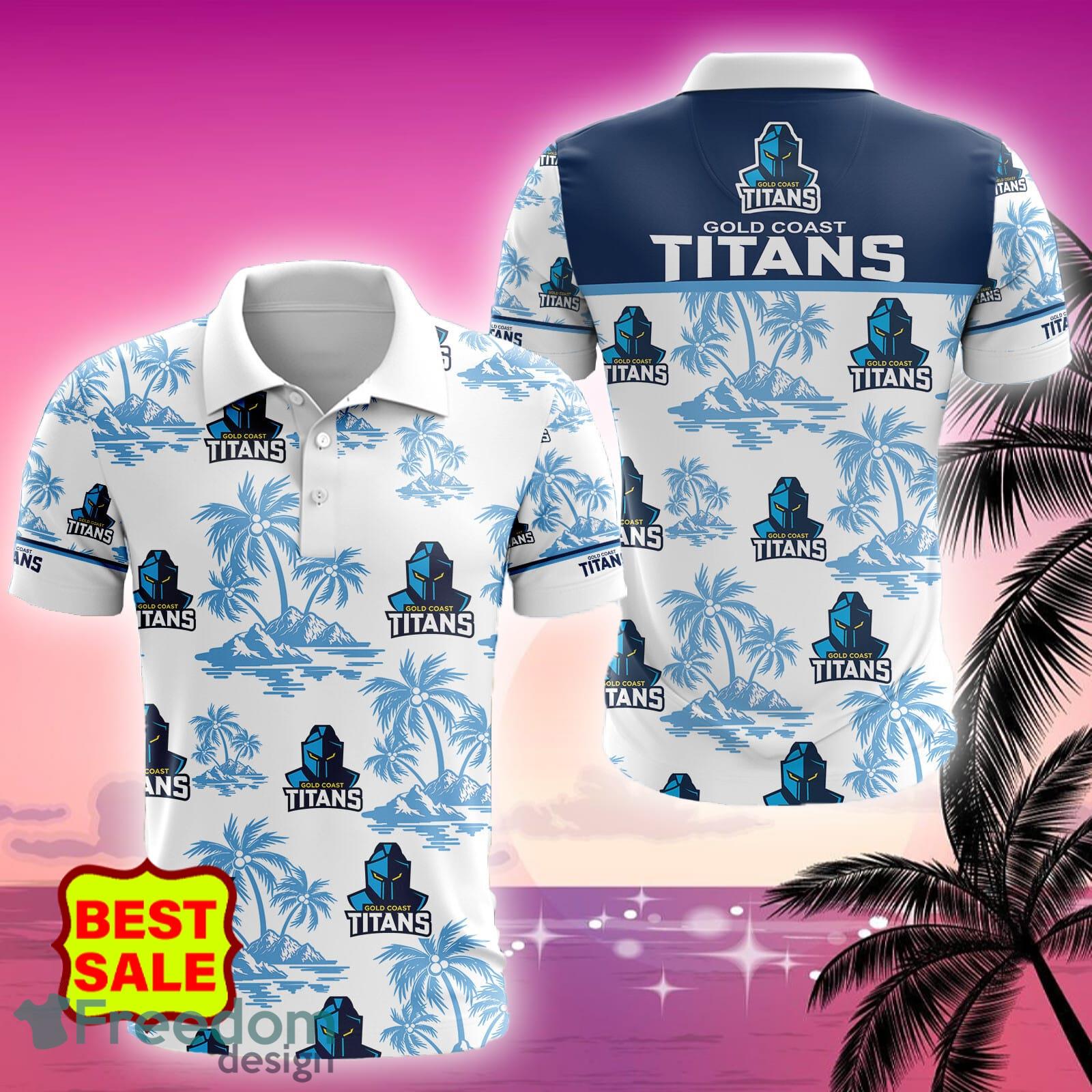 North Queensland Cowboys Big Logo NRL Aloha Golf Polo Shirt For