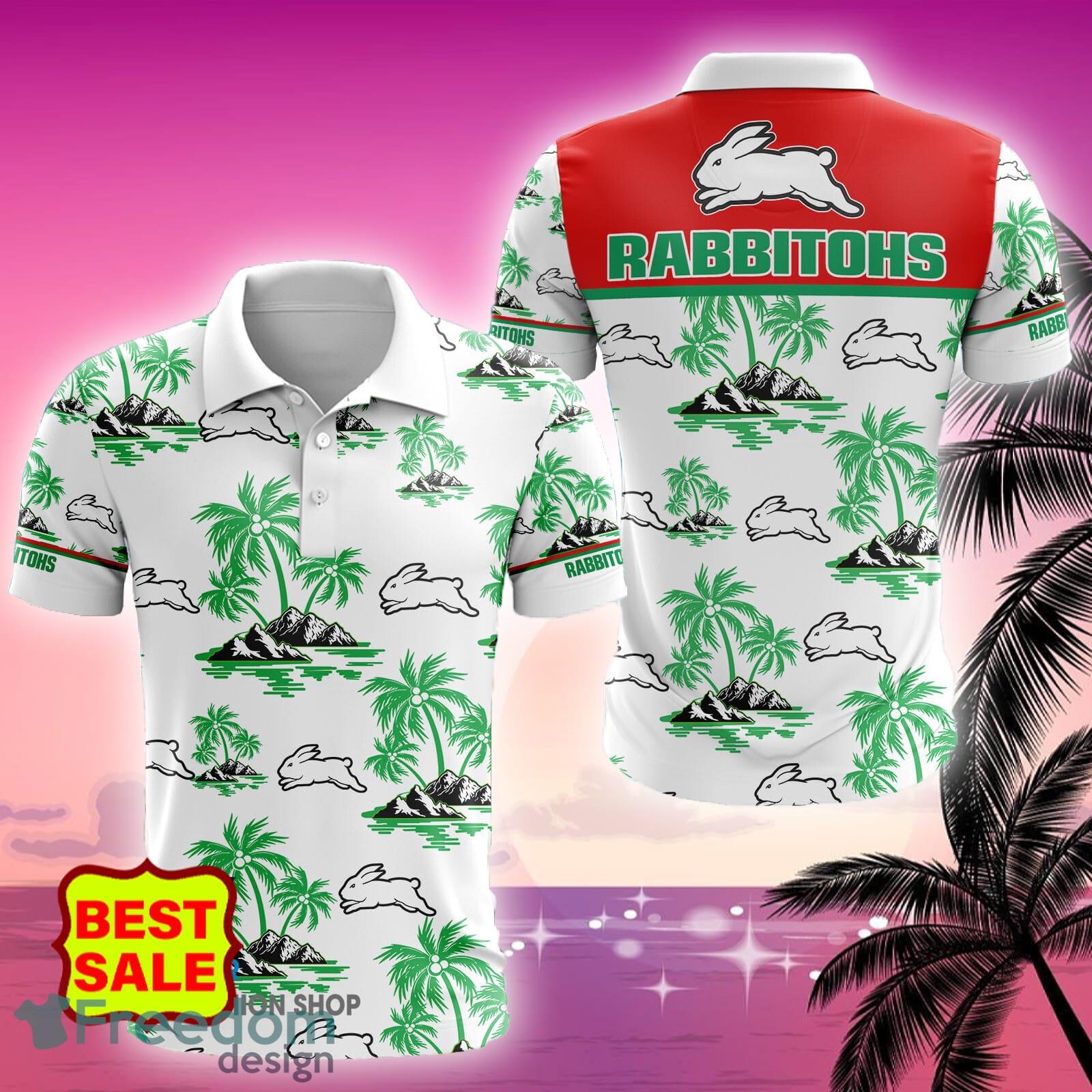 South Sydney Rabbitohs Big Logo NRL Aloha Golf Polo Shirt For Fans