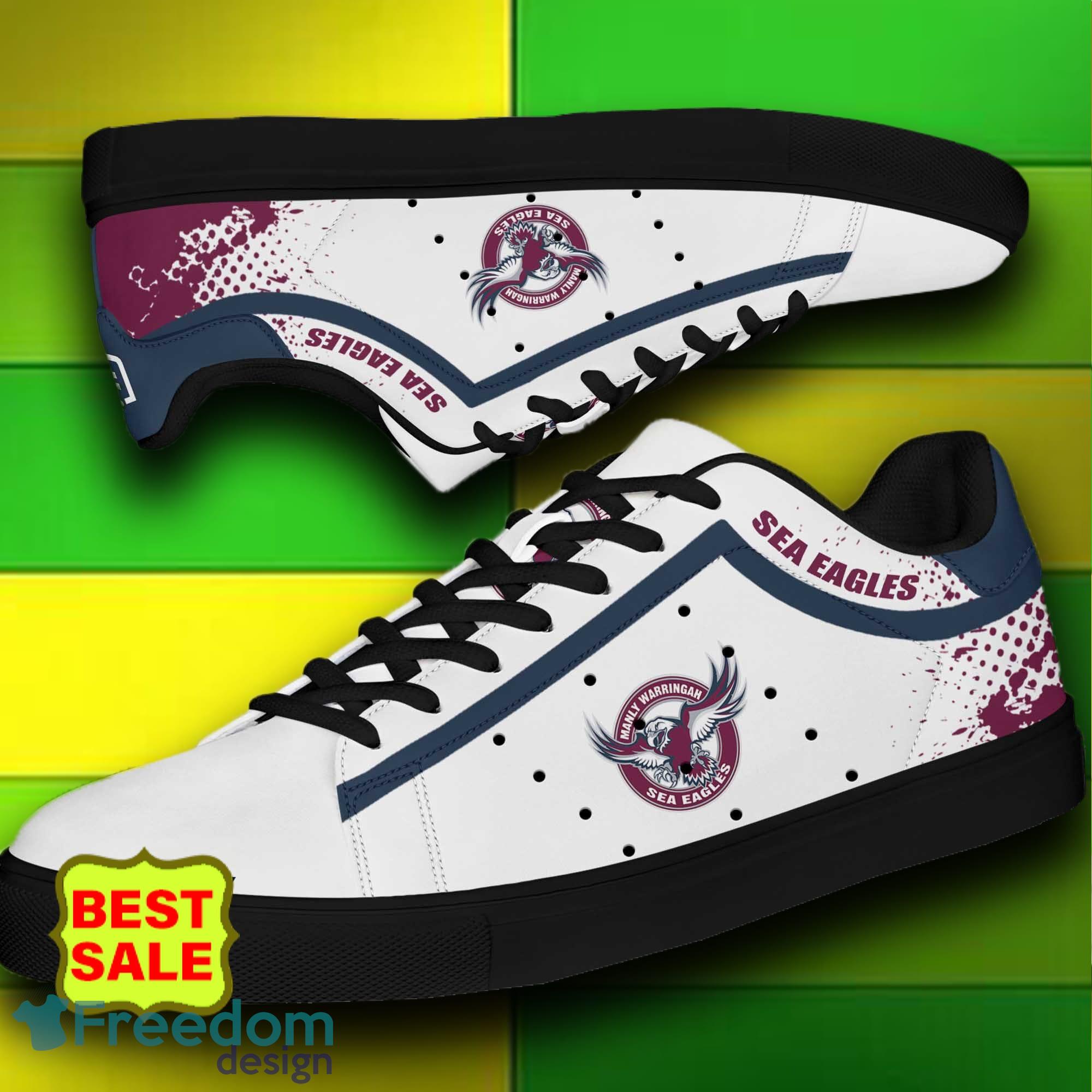 NRL Manly Warringah Sea Eagles Skate Shoes Logo Stan Smith Sneakers For Men And Women image NRL Manly Warringah Sea Eagles Skate Shoes Logo Stan Smith Sneakers For Men And Women - Manly Warringah Sea Eagles skate shoes_4