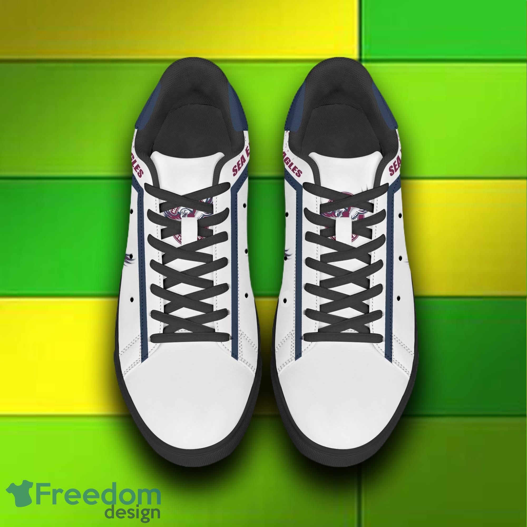 NRL Manly Warringah Sea Eagles Skate Shoes Logo Stan Smith Sneakers For Men And Women - Manly Warringah Sea Eagles skate shoes_5 NRL Manly Warringah Sea Eagles Skate Shoes Logo Stan Smith Sneakers For Men And Women - Manly Warringah Sea Eagles skate shoes_5