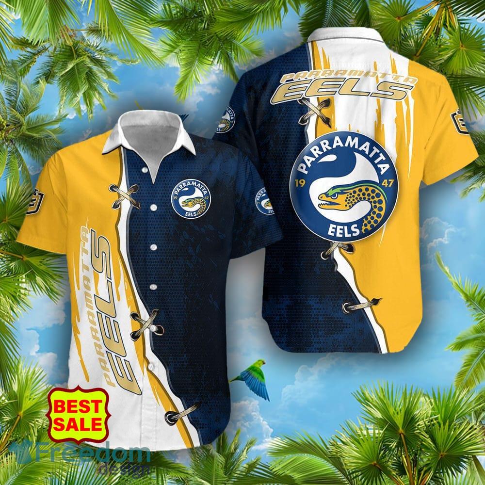 NRL North Queensland Cowboys Logo Sumer Hawaiian Shirt For Fans -  Freedomdesign