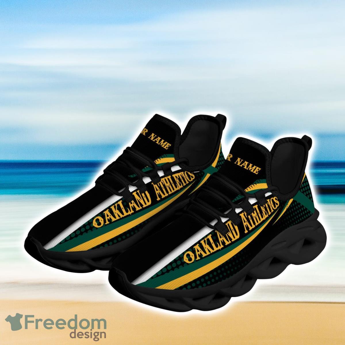 Oakland Athletics Baseball Max Soul Sneakers Running Sport Shoes Custom Name Product Photo 2