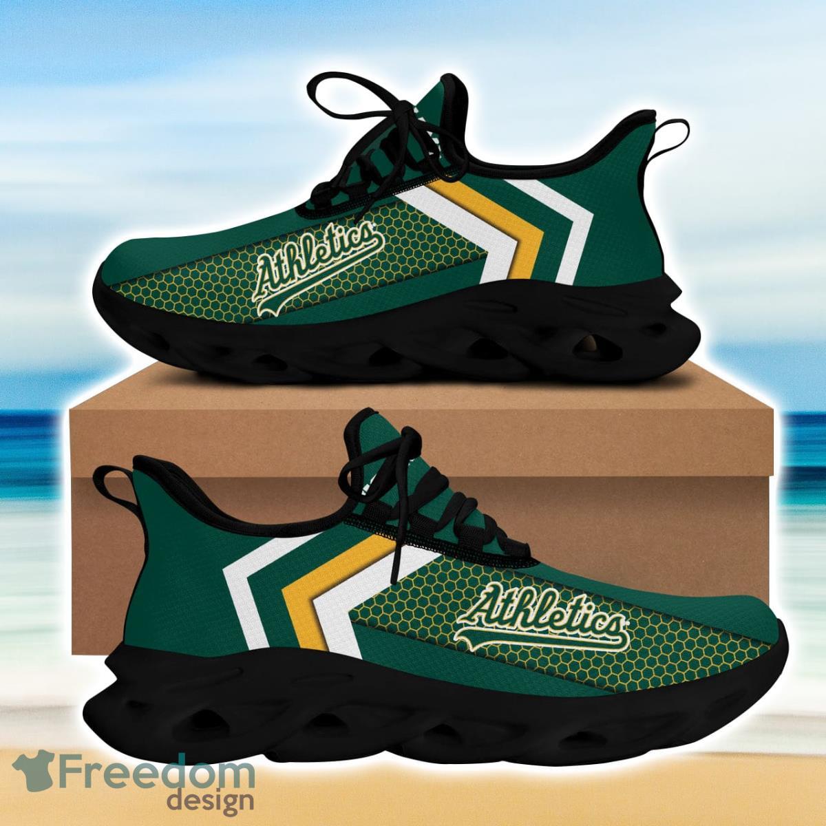 Oakland Baseball Athletics Max Soul Sneakers Running Sport Shoes Custom Name Product Photo 1