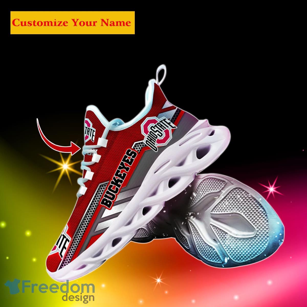 Ohio State Buckeyes NCAA1 Custom Name Max Soul Shoes Bet Gift For Men Women Fans Product Photo 2