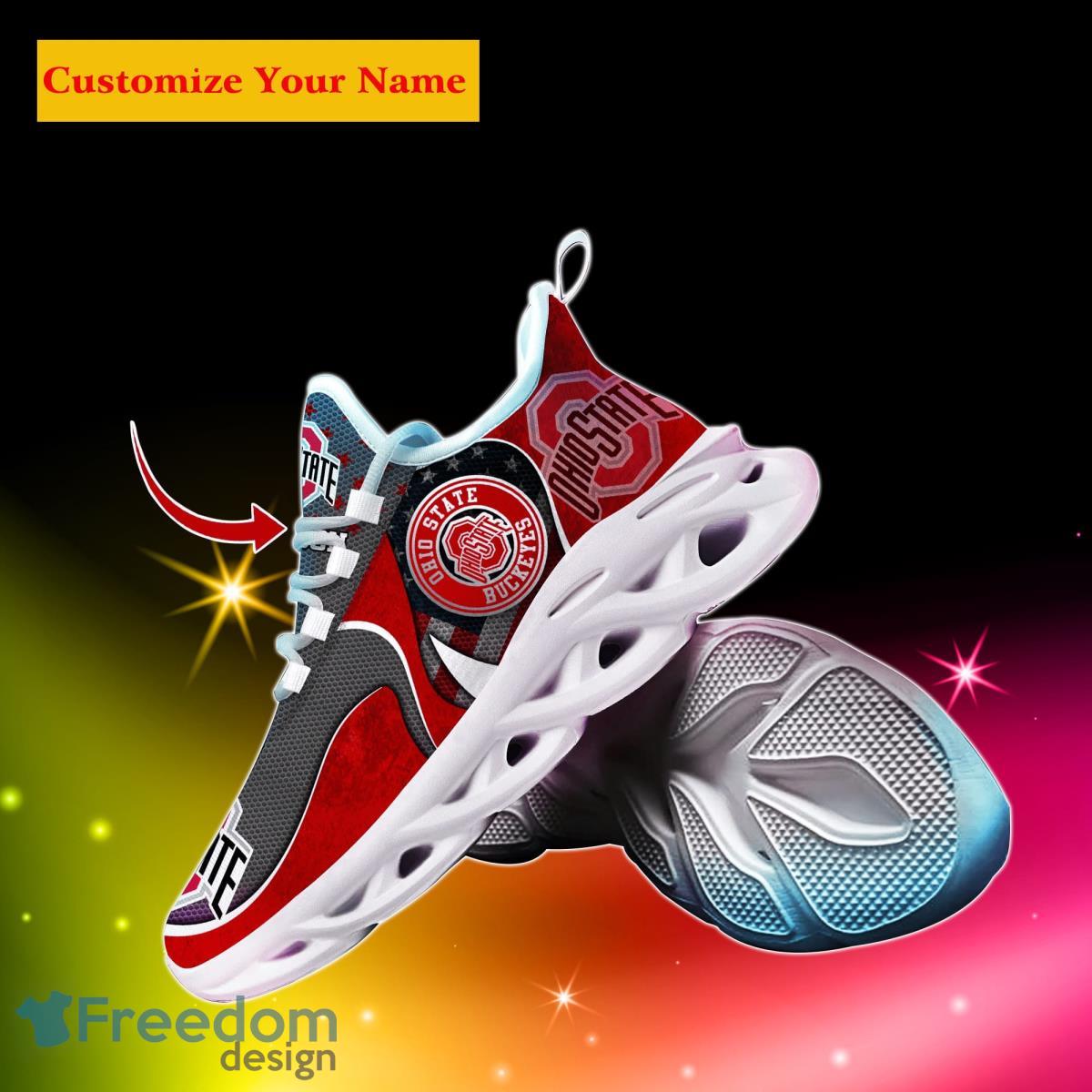 Ohio State Buckeyes NCAA1 Custom Name Max Soul Shoes Special Gift For Men Women Fans Product Photo 2