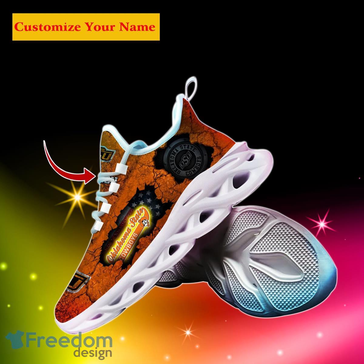 Oklahoma State Cowboys NCAA1 Custom Name Max Soul Shoes Great Gift For Men Women Fans Product Photo 2