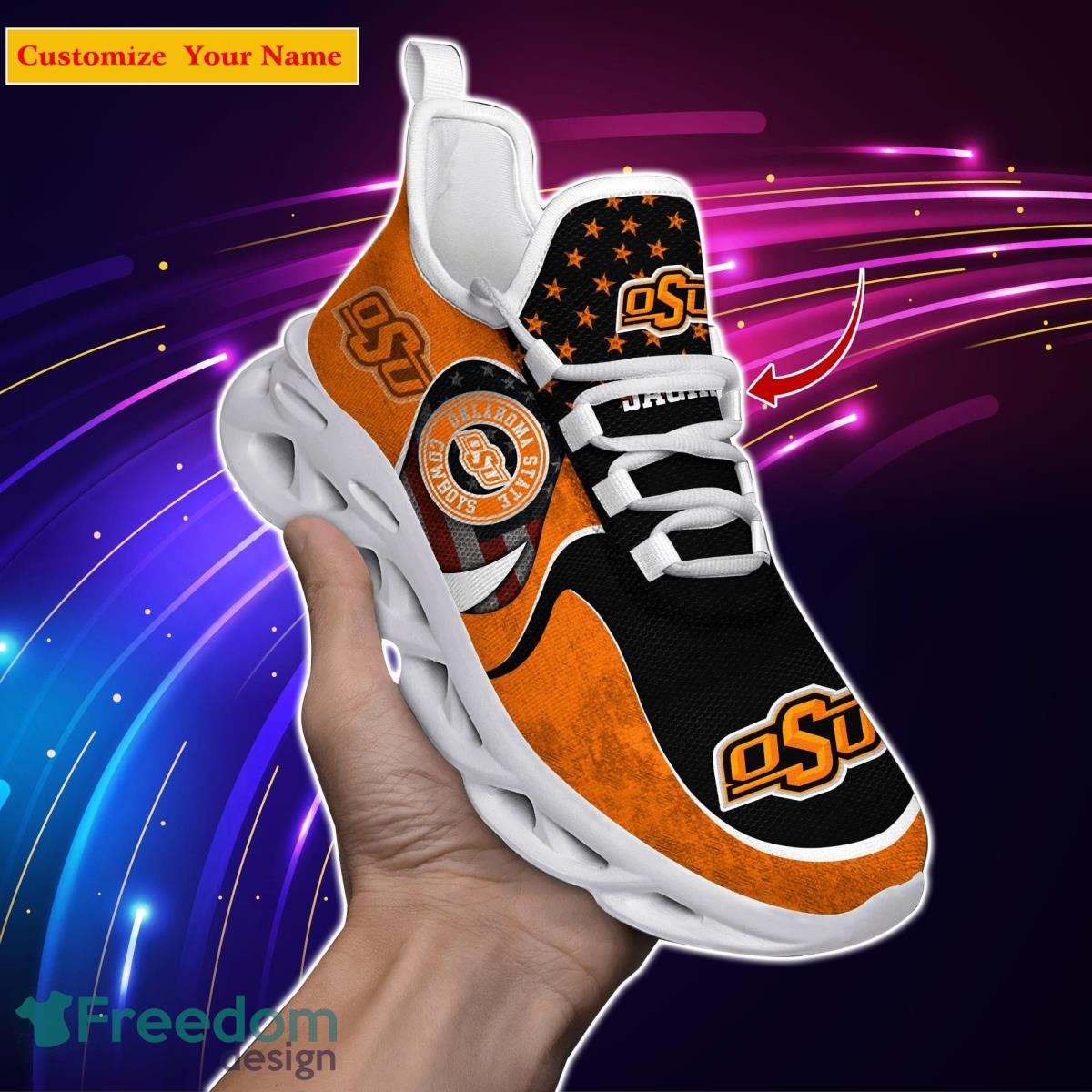 Oklahoma State Cowboys NCAA1 Custom Name Max Soul Shoes Special Gift For Men Women Fans Product Photo 1