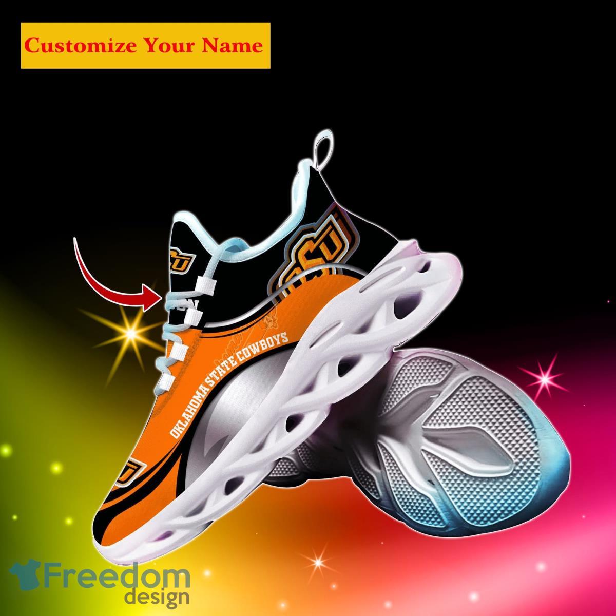 Oklahoma State Cowboys NCAA1 Custom Name Max Soul Shoes Unique Gift For Men Women Fans Product Photo 2