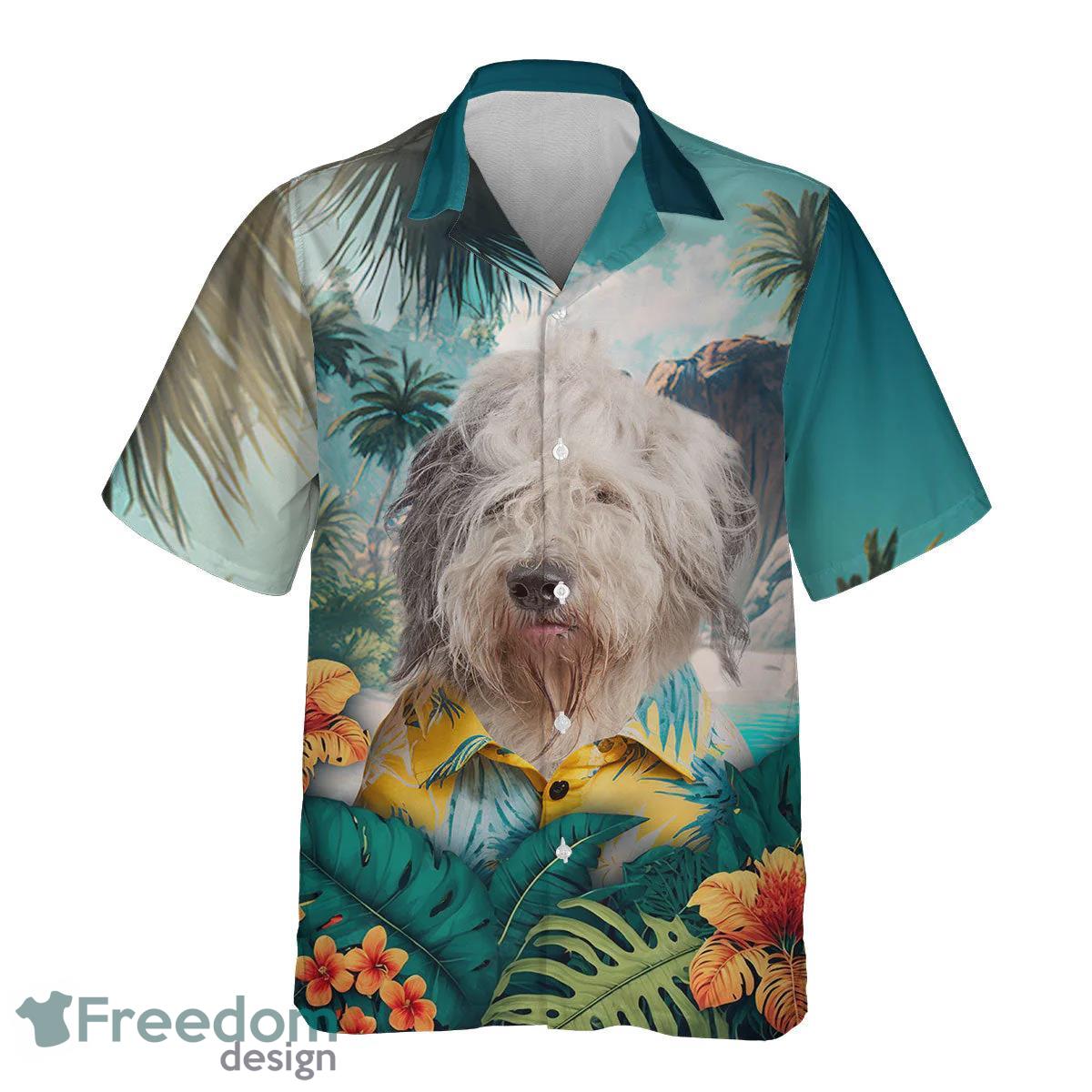 Old English Sheepdog All Printed 3D Hawaiian Shirt For Dog Lover Product Photo 2