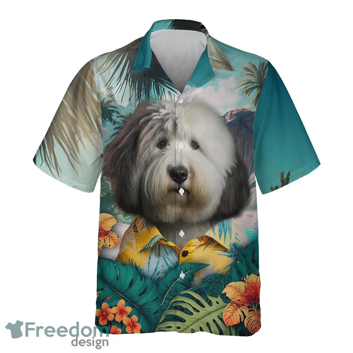 Old English Sheepdog All Printed 3D Hawaiian Shirt For Men Women Product Photo 2