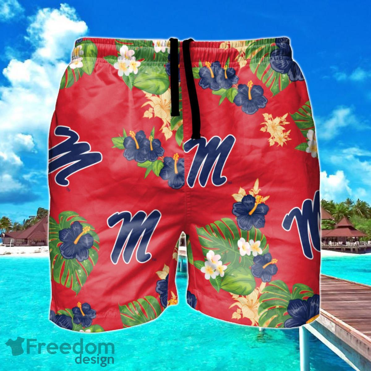 Oklahoma City Thunder NBA Floral Hawaiian Shorts For Summer Beach -  Freedomdesign