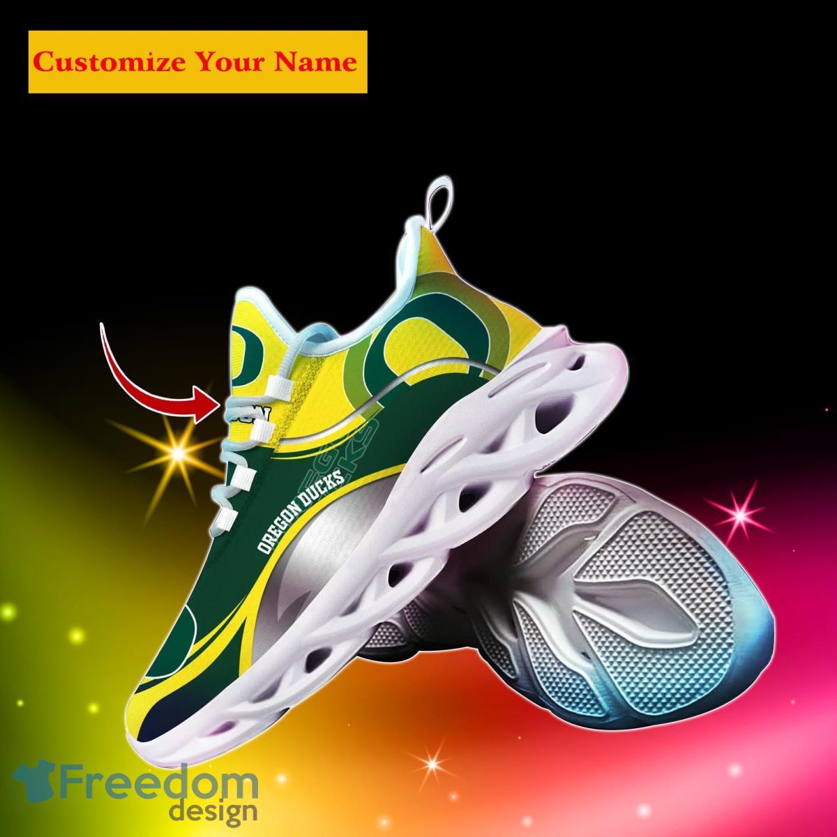 Oregon Ducks NCAA2 Custom Name Max Soul Shoes Unique Gift For Men Women Fans Product Photo 2