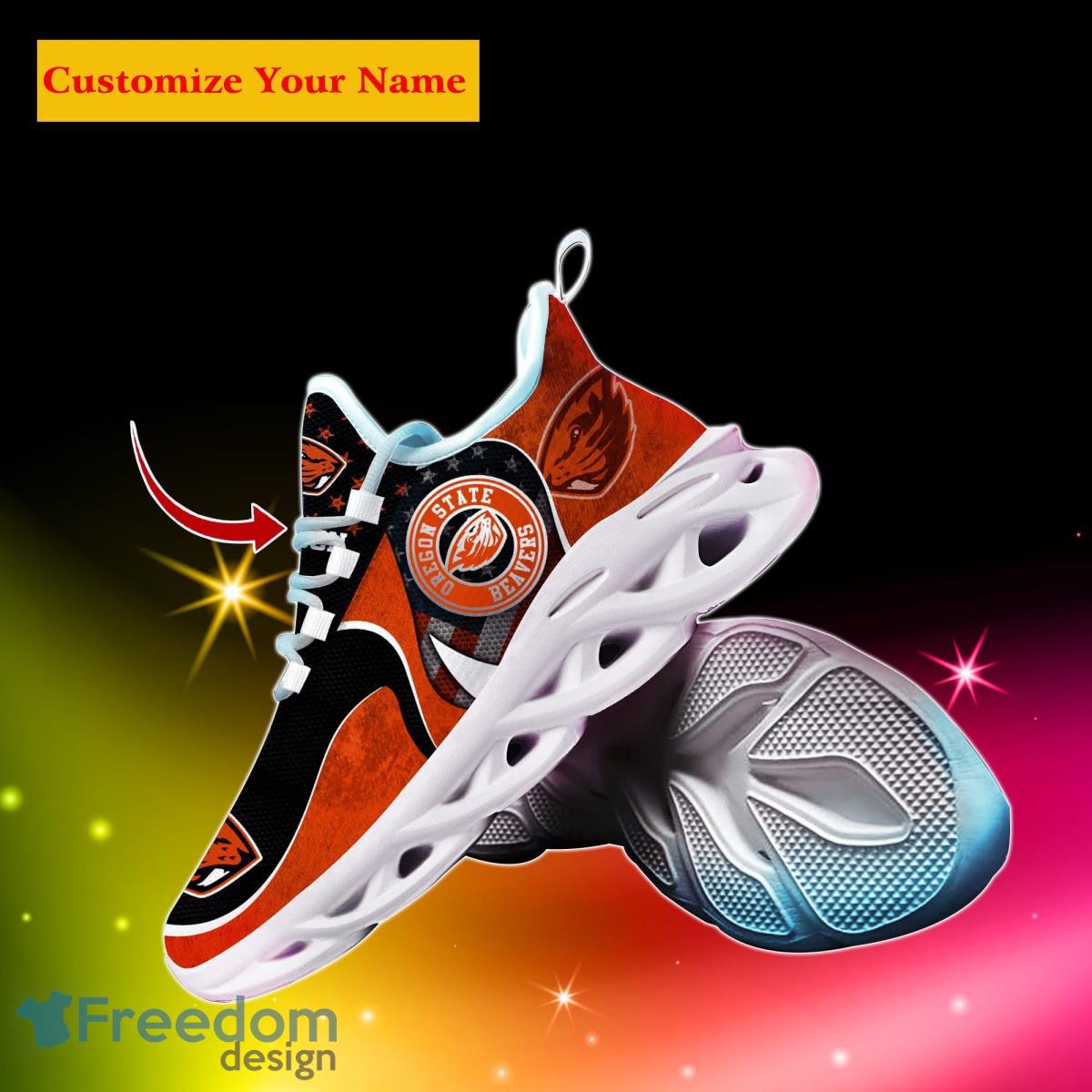 Oregon State Beavers NCAA2 Custom Name Max Soul Shoes Special Gift For Men Women Fans Product Photo 2