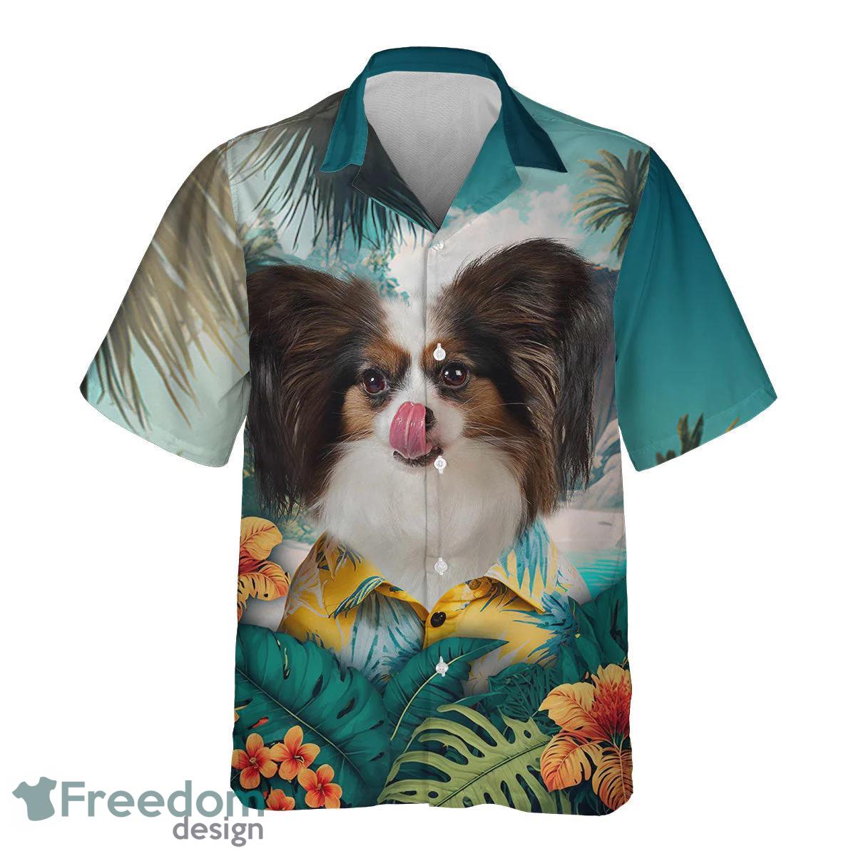 Papillon Dog All Printed 3D Hawaiian Shirt For Dog Lover Product Photo 2