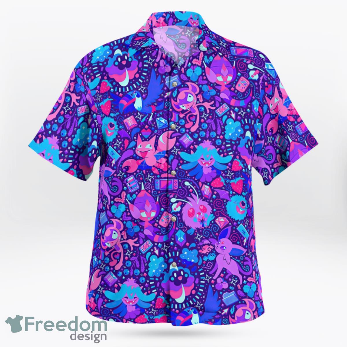 Paranormal Pokemon Hawaiian Shirt And Short For Fans Product Photo 2