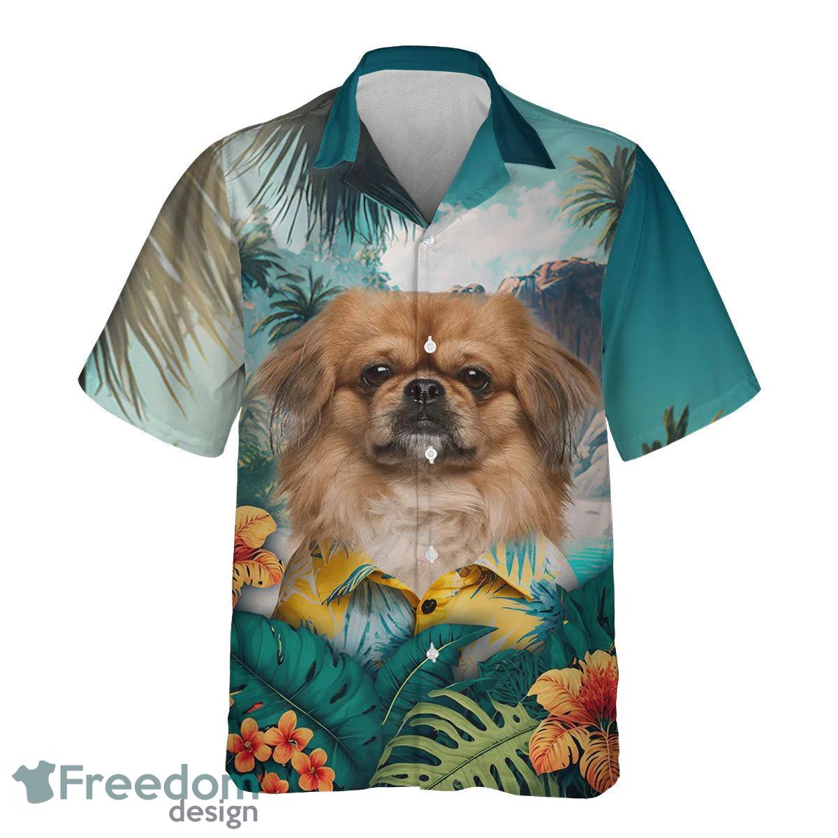 Pekingese All Printed 3D Hawaiian Shirt For Dog Lover Product Photo 2