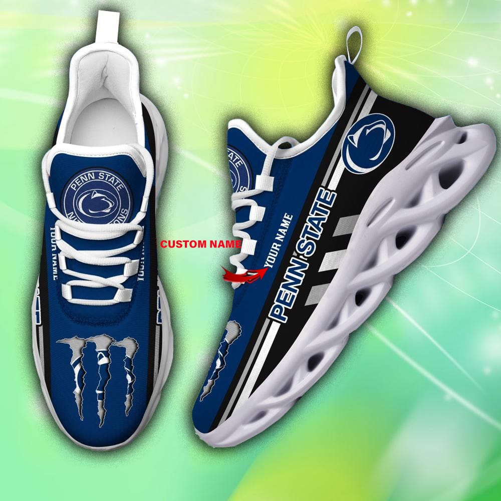 NFL Tennessee Titans Custom Name Navy Blue Max Soul Shoes Gift For Fans