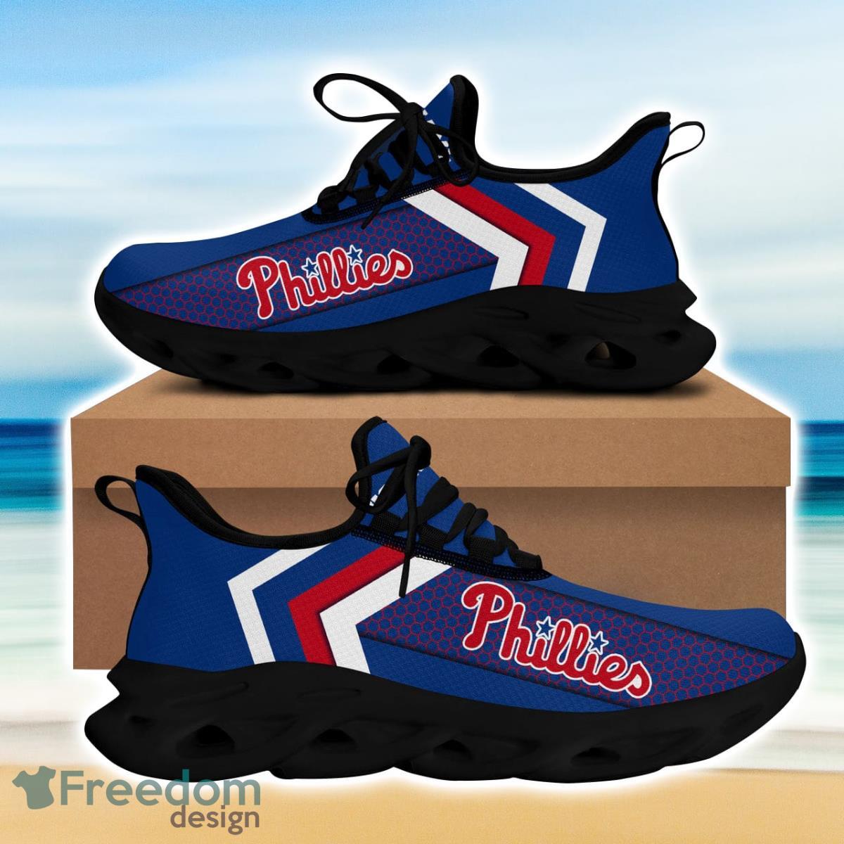 Philadelphia Baseball Phillies Max Soul Sneakers Running Sport Shoes Custom Name Product Photo 1