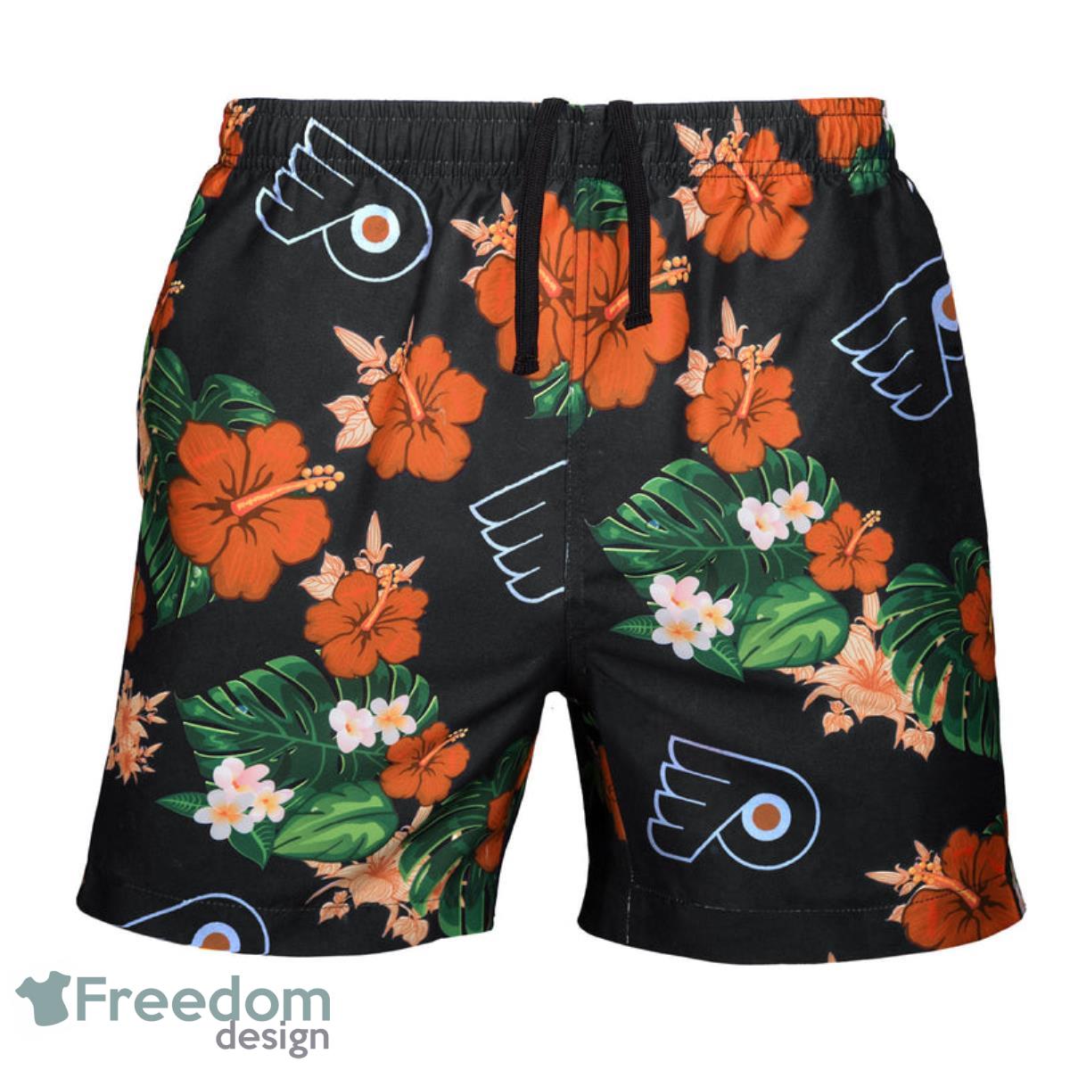 Philadelphia Flyers NHL Floral Hawaiian Shorts For Summer Beach Product Photo 1