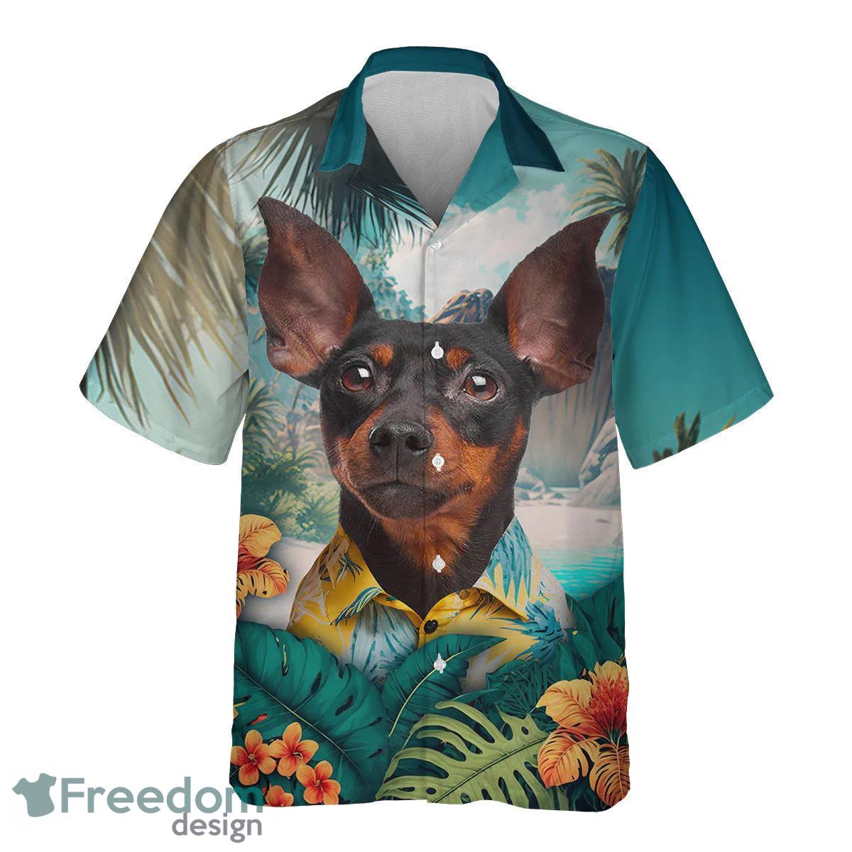 Pinscher All Printed 3D Hawaiian Shirt For Dog Lover Product Photo 2