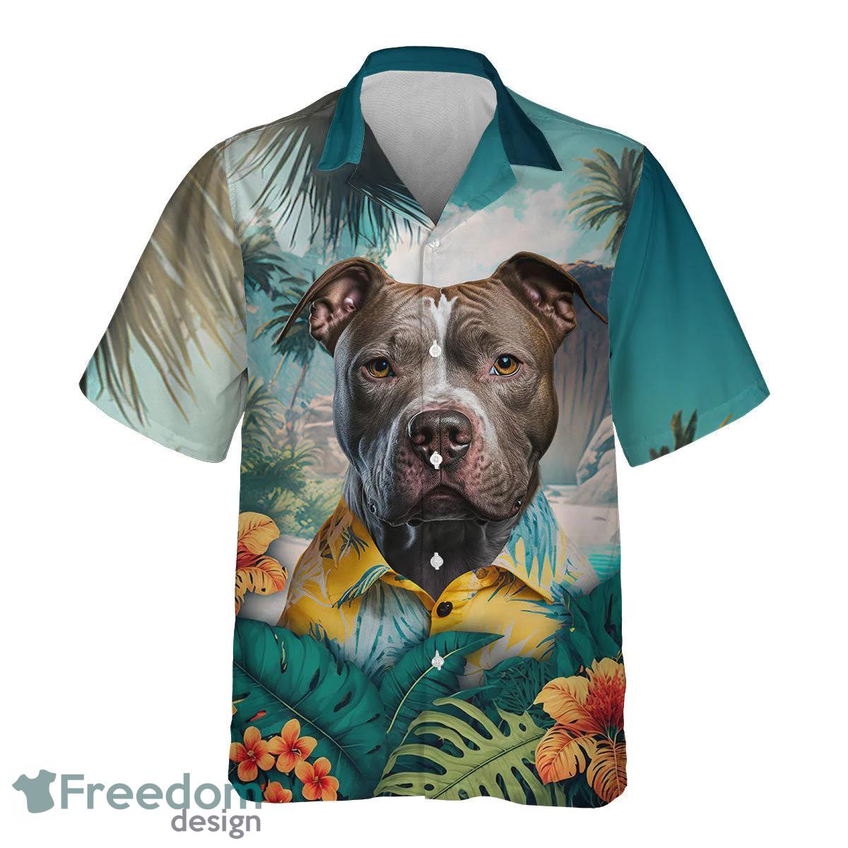 Pitbull All Printed 3D Hawaiian Shirt For Men Women Product Photo 2