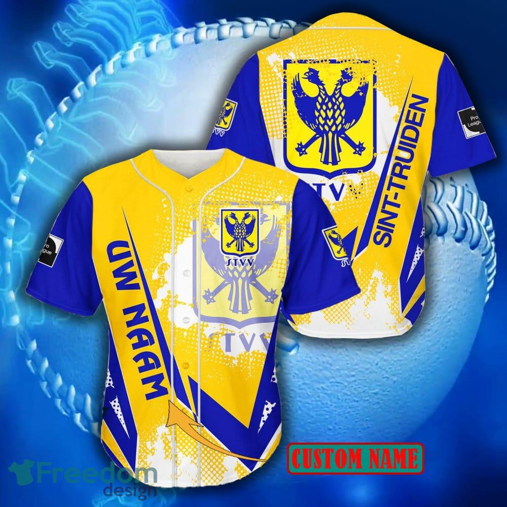 Pro League Logo Sint-Truidense VV Yellow Baseball Jersey Shirt For Men And  Women Custom Name - Freedomdesign