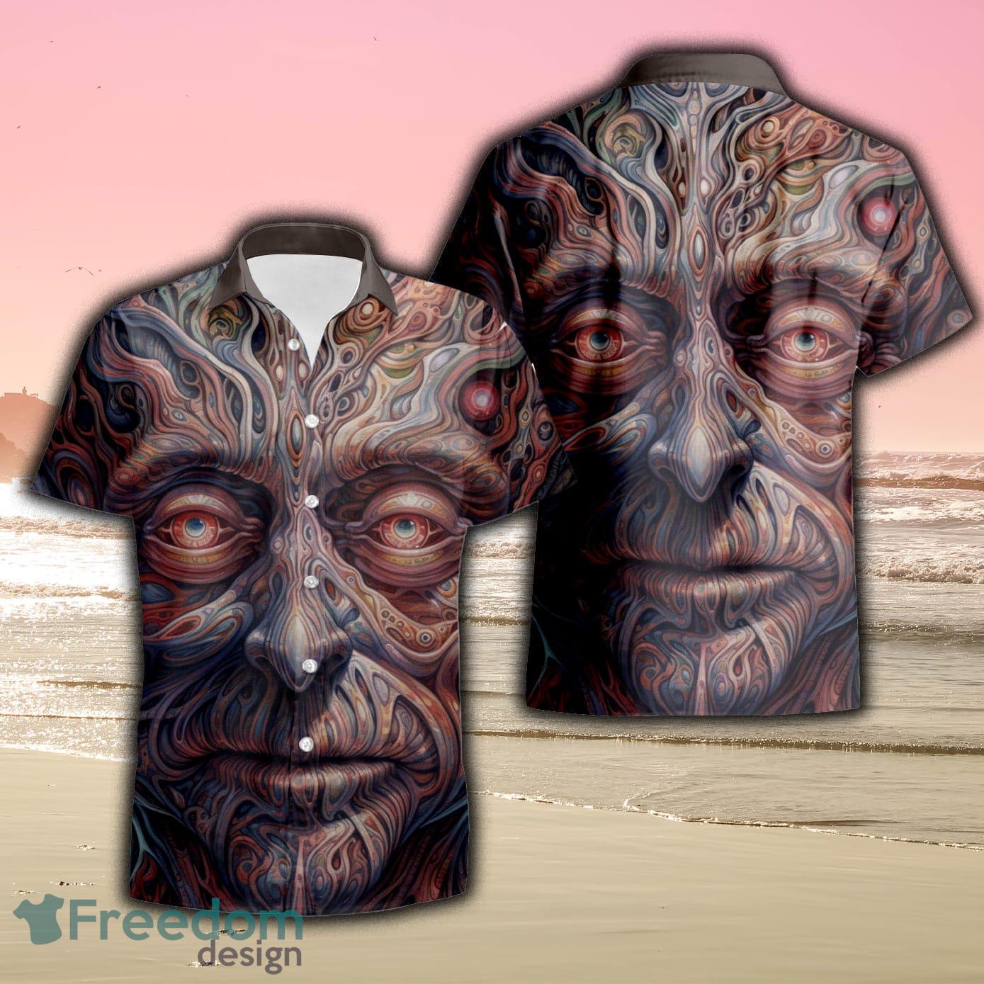 Raven And Skull Halloween 3D Hawaiian Shirt Summer Beach Gift For