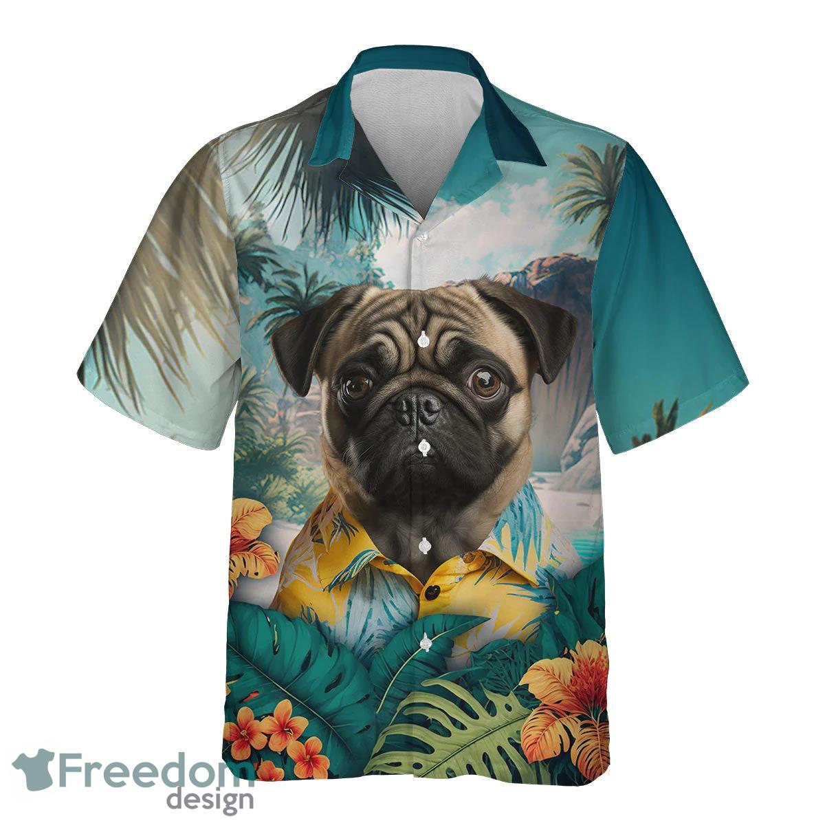 Pug 2 All Printed 3D Hawaiian Shirt For Dog Lover Product Photo 2