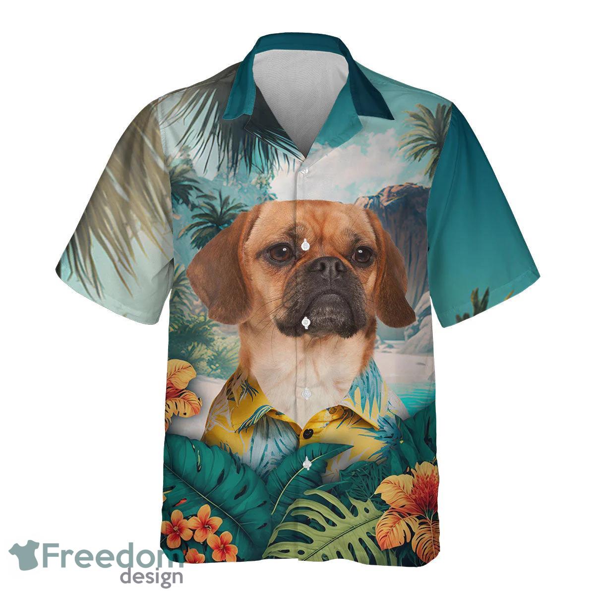 Puggle All Printed 3D Hawaiian Shirt For Dog Lover Product Photo 2