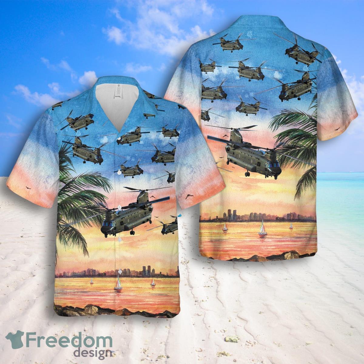 RAF Boeing Chinook HC.MK6 Hawaiian Shirt And Shorts Best Style For Men Product Photo 1