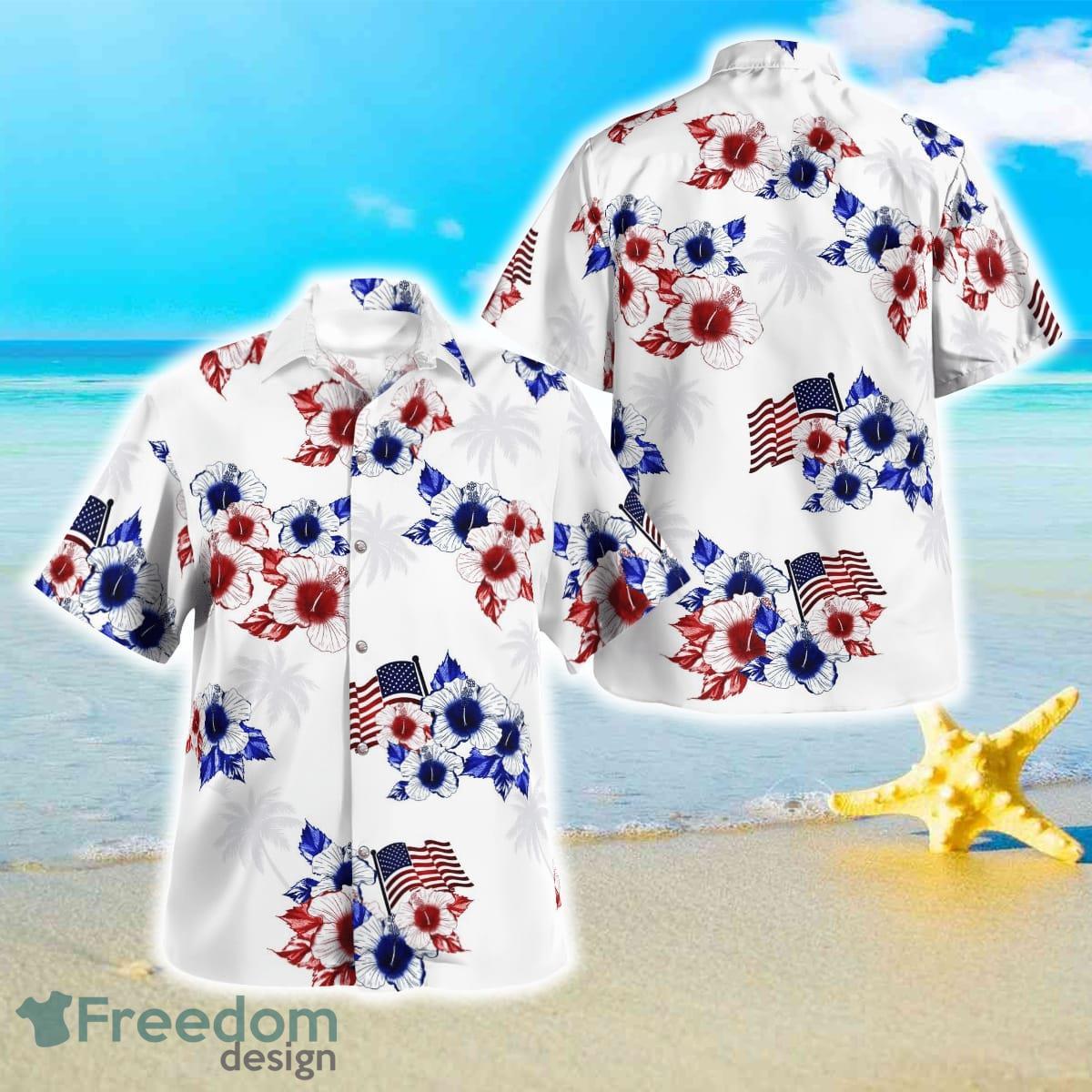 Red White And Blue Hawaiian Shirt Best Style For Men Women Product Photo 1