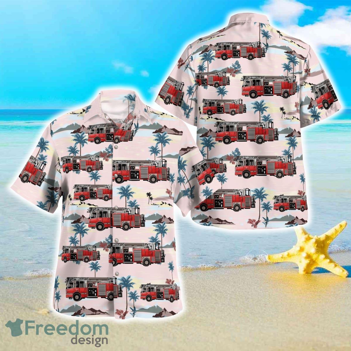 Request New Shirt Fire Truck Hawaiian Shirt Best Style For Men Women Product Photo 1