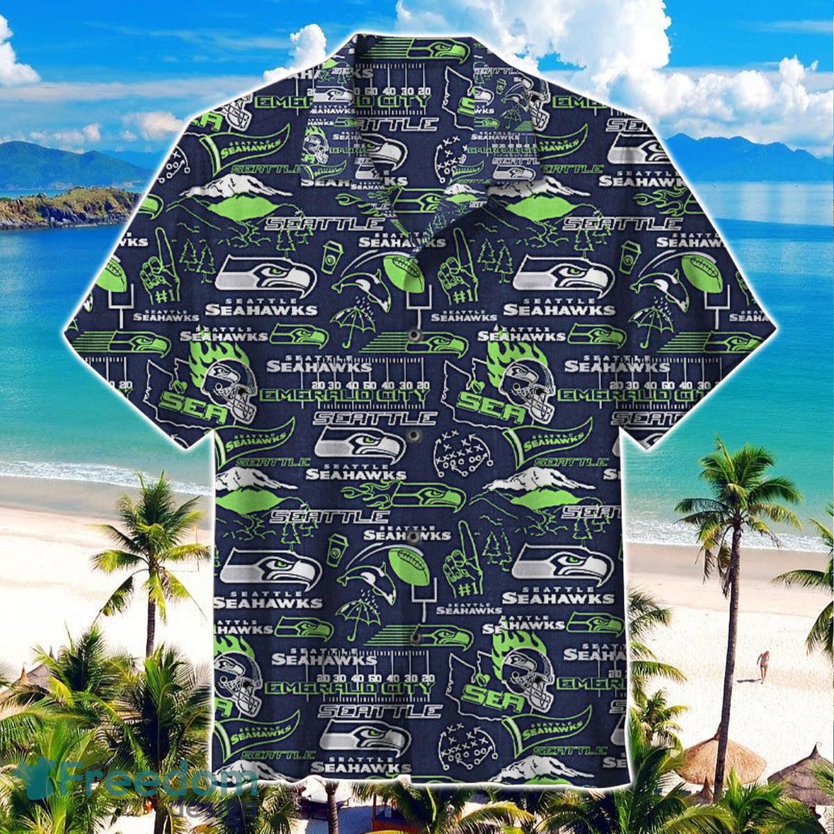 Retro Seattle Seahawks Universal Hawaiian Shirt Product Photo 1